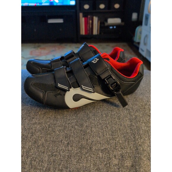 EUC Peloton cycling bike shoes with look delta cleats EU 43 US men's 10 - Picture 3 of 7